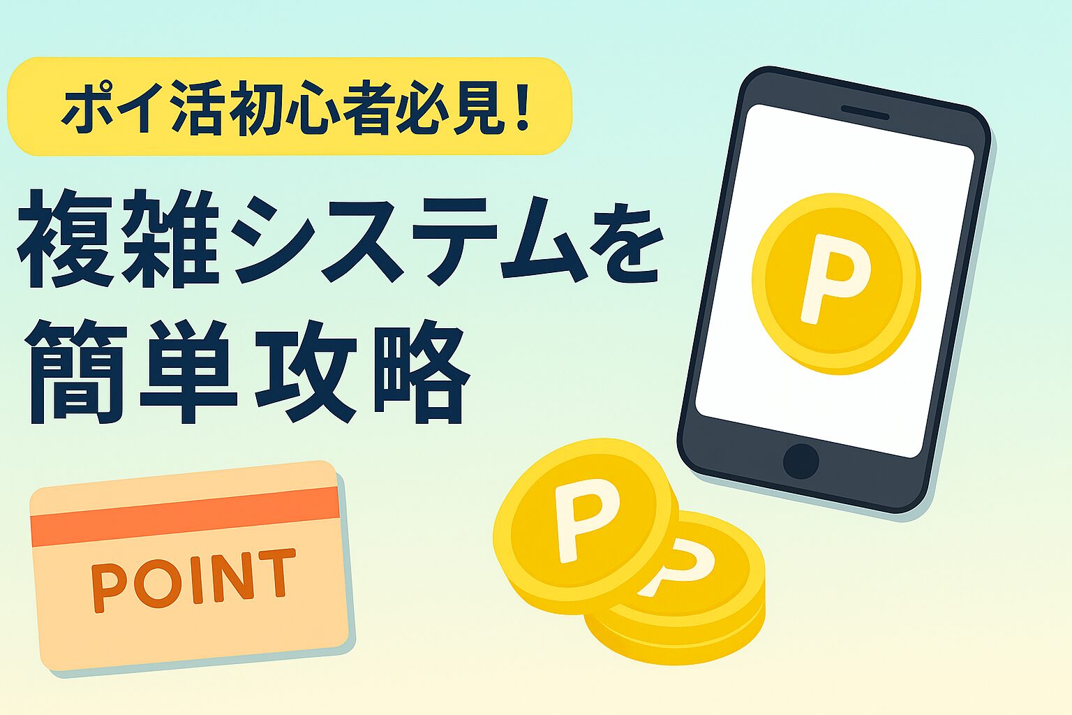 ポイ活初心者必見！複雑システムを簡単攻略