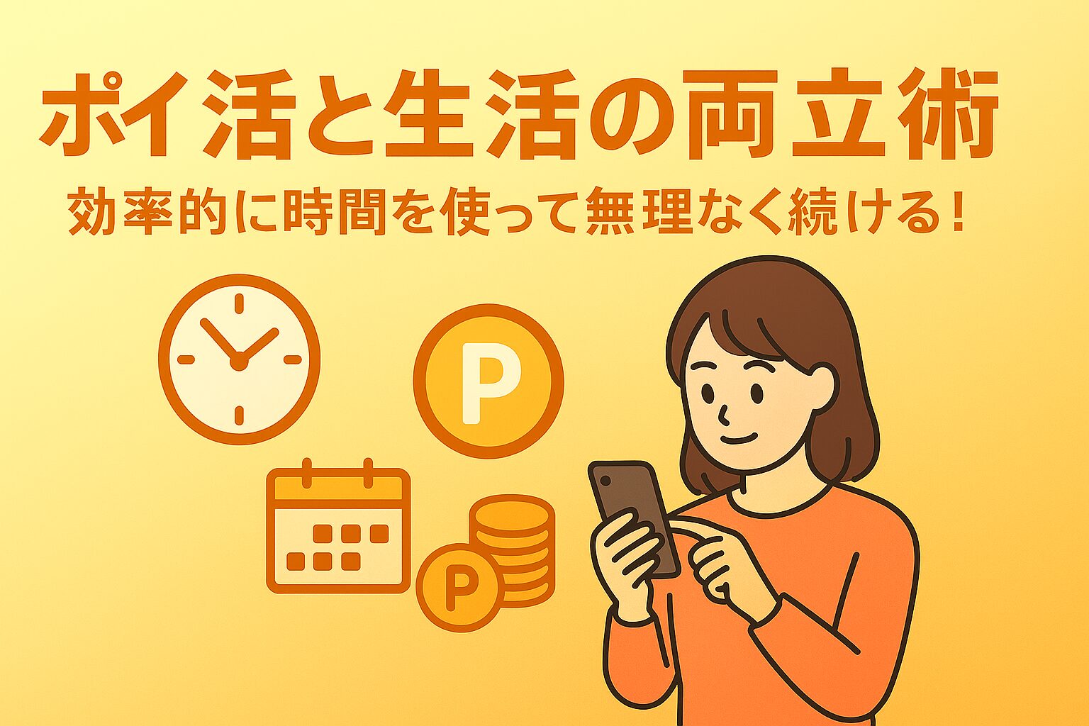 ポイ活と生活を両立！時間を無駄にしない効率的なテクニック