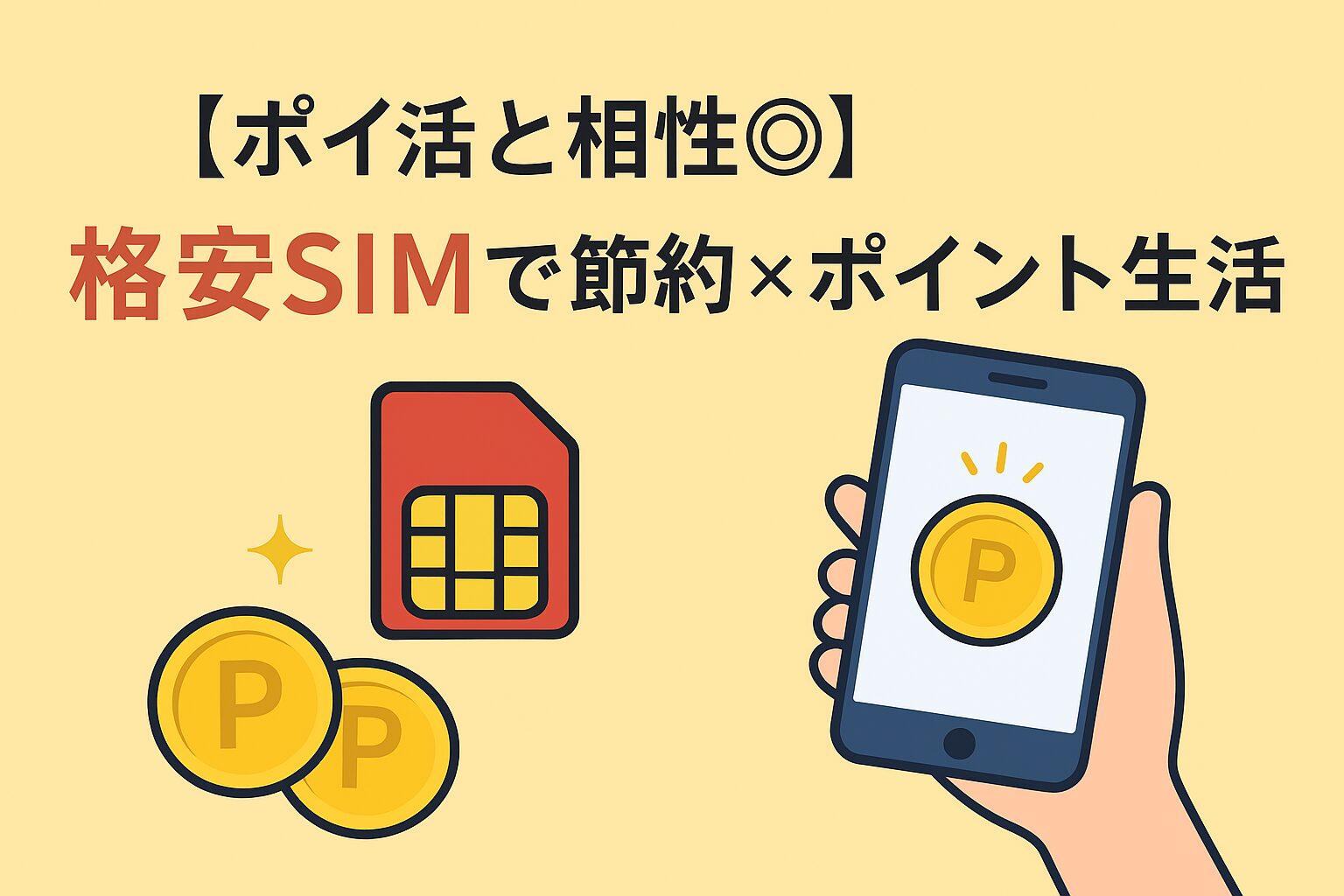 【ポイ活と相性◎】格安SIMで節約×ポイント生活