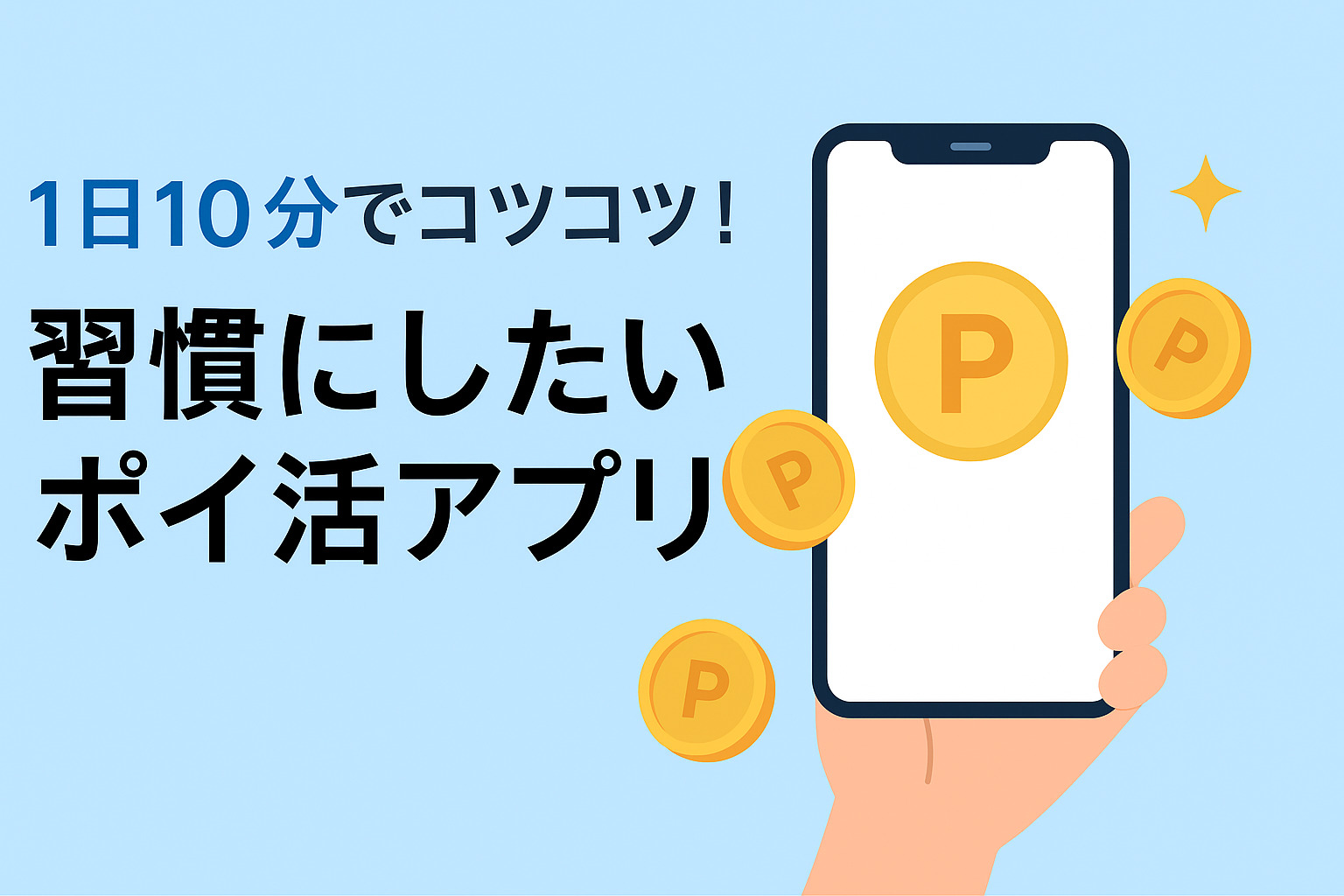 1日10分でコツコツ！習慣にしたいポイ活アプリ