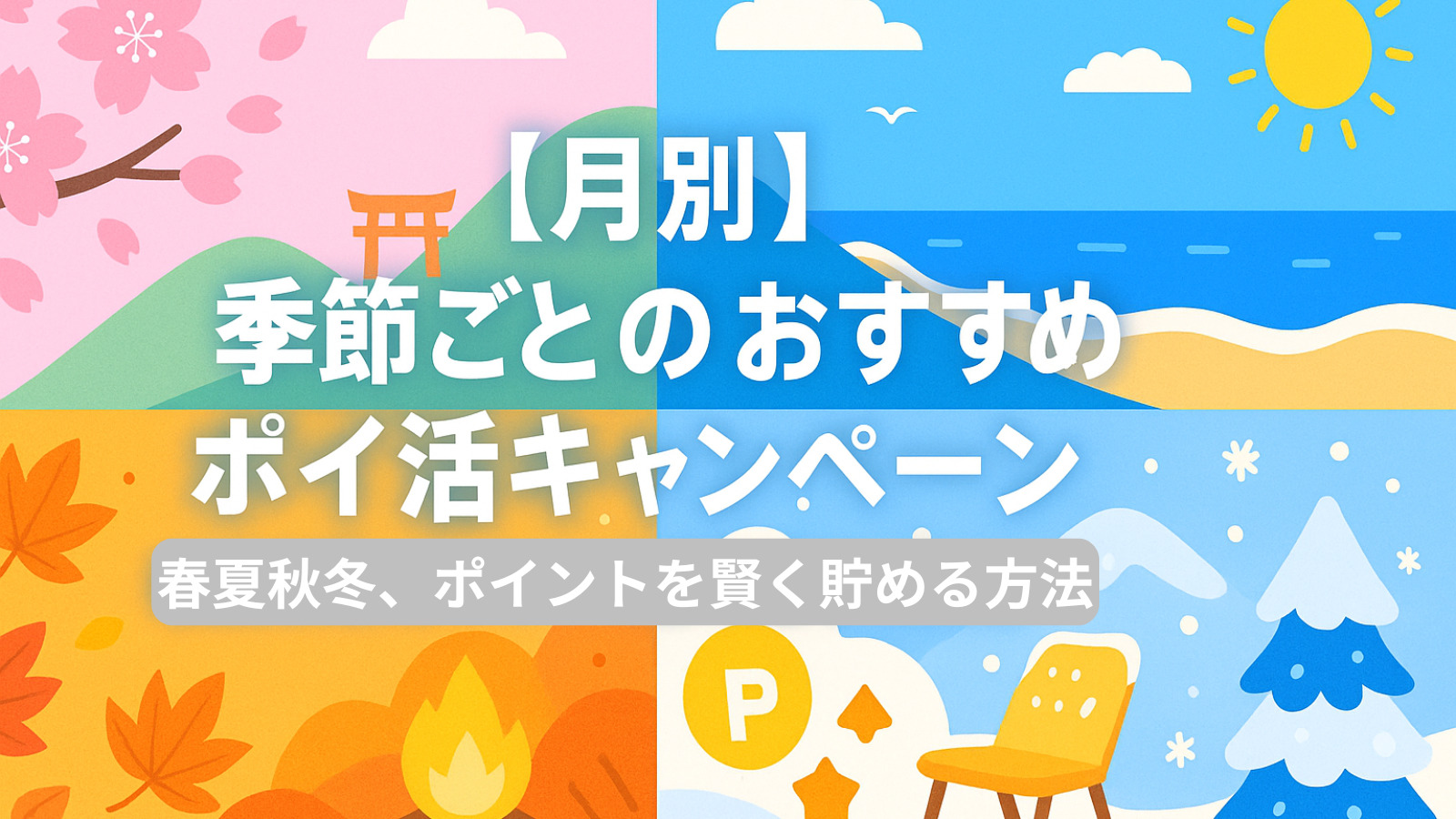 【月別】季節ごとのおすすめポイ活キャンペーン