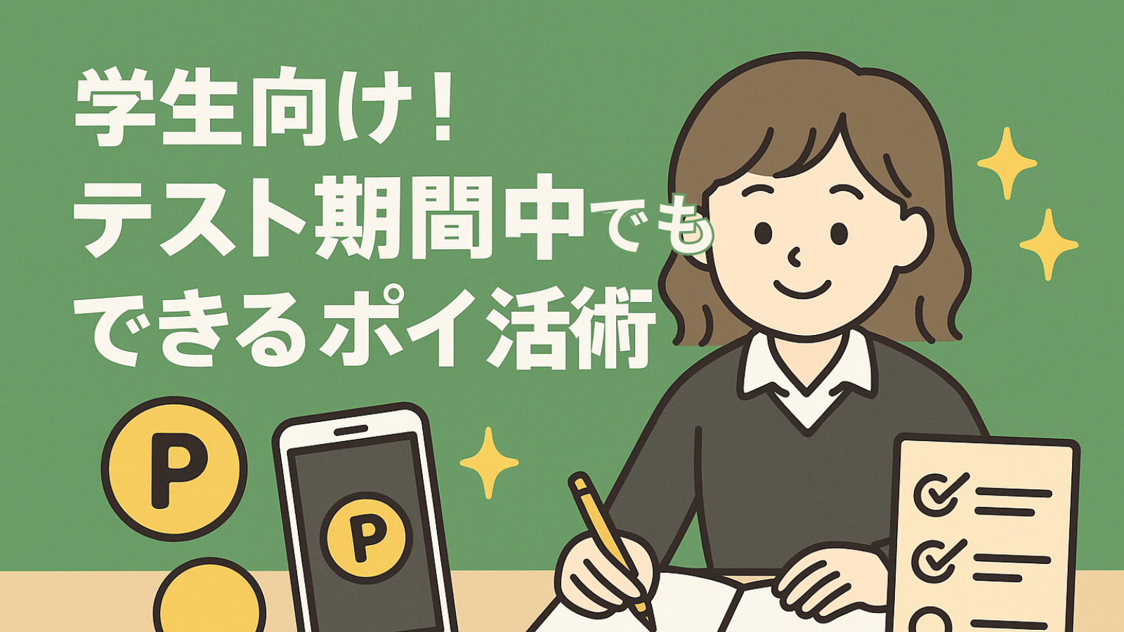 学生向け！テスト期間中でもできるポイ活術