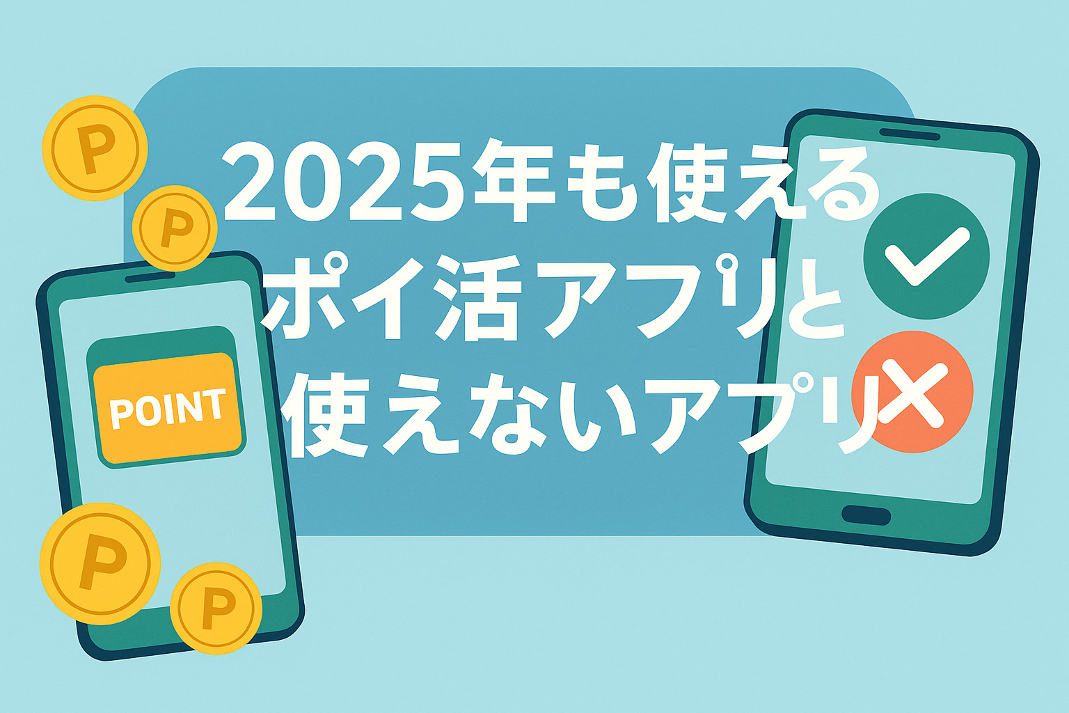 2025年も使えるポイ活アプリと使えないアプリ