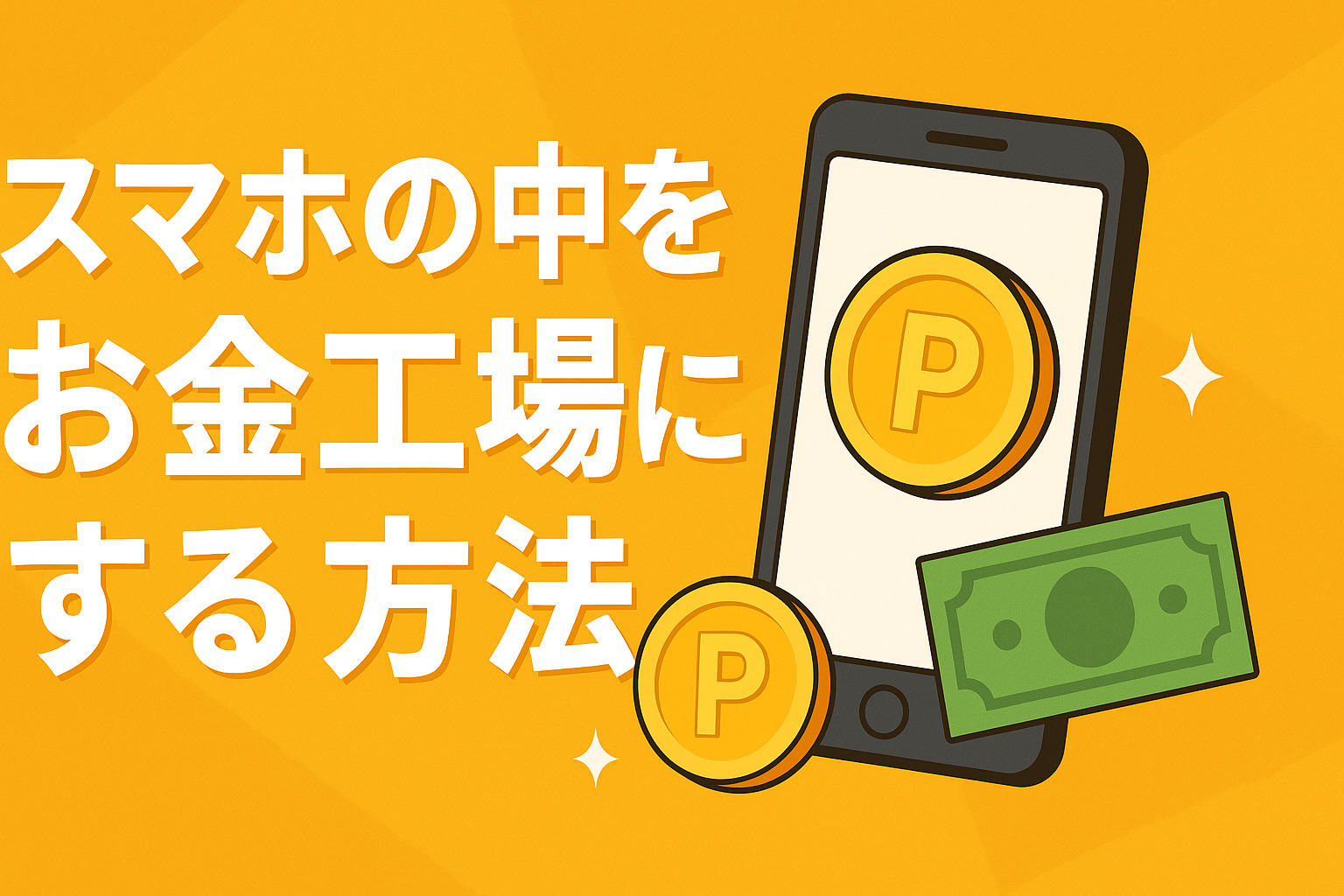 スマホの中をお金工場にする方法【完全マニュアル】