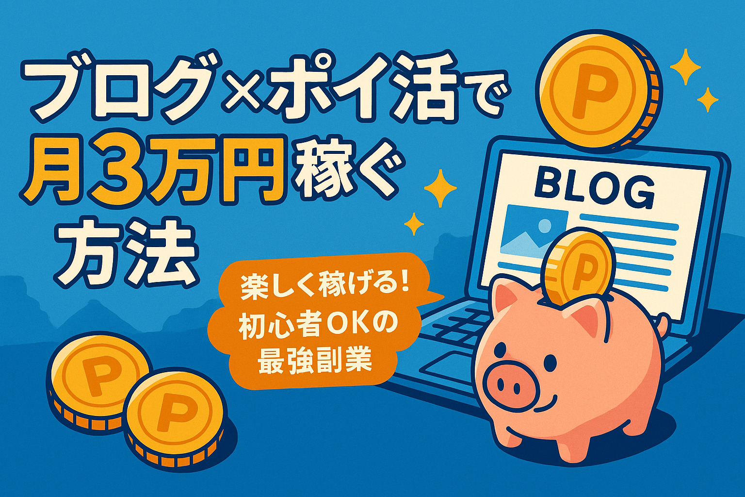 ブログ×ポイ活で月3万円稼ぐ方法