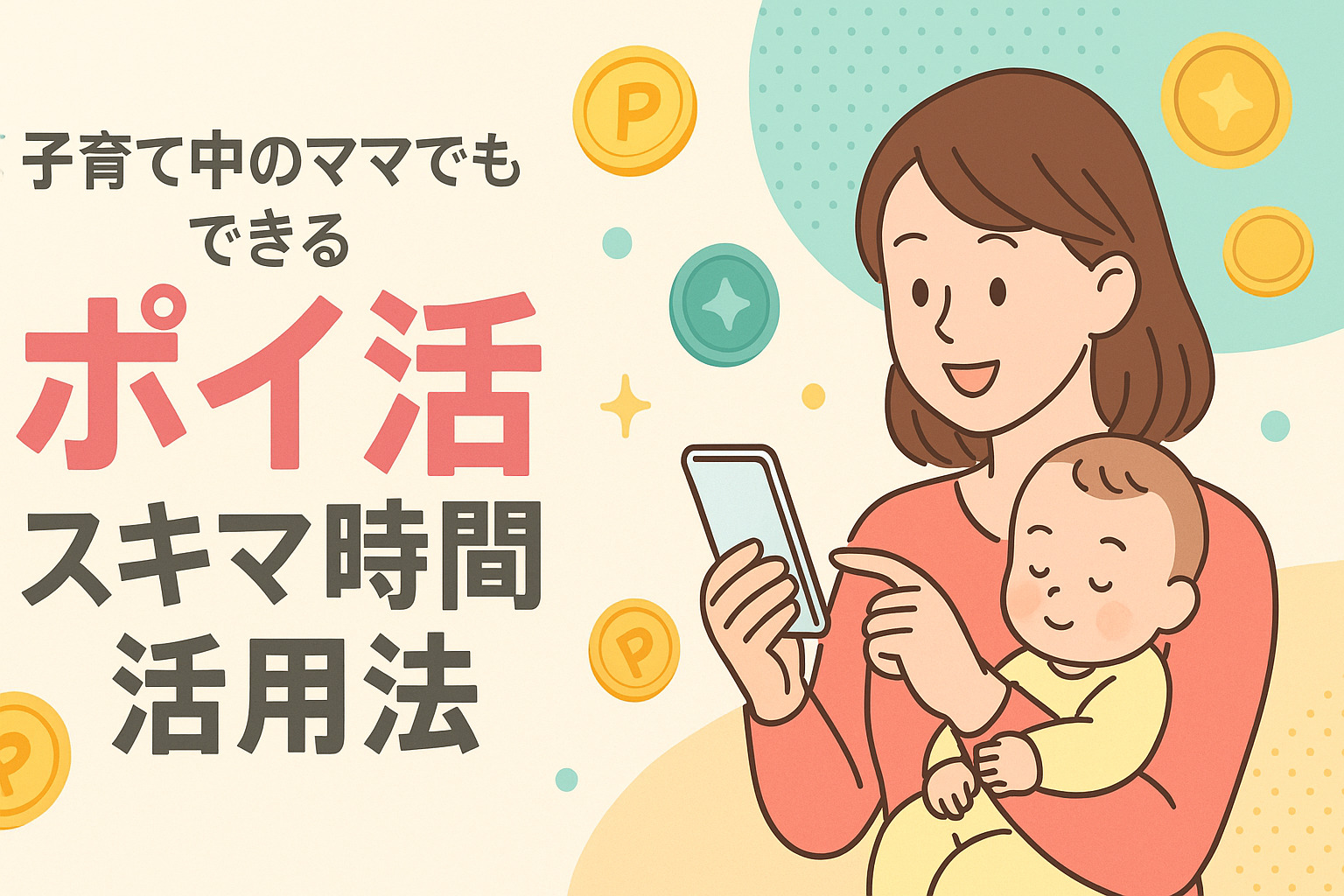 子育て中のママでもできるポイ活スキマ時間活用法