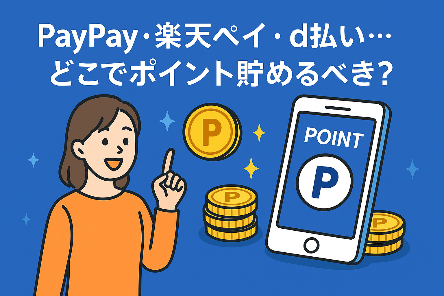 PayPay・楽天ペイ・d払い…どこでポイント貯めるべき？