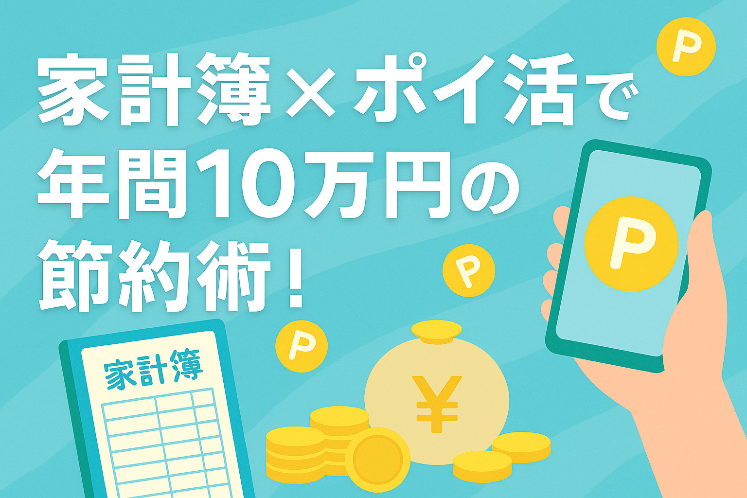 家計簿×ポイ活で年間10万円の節約術！