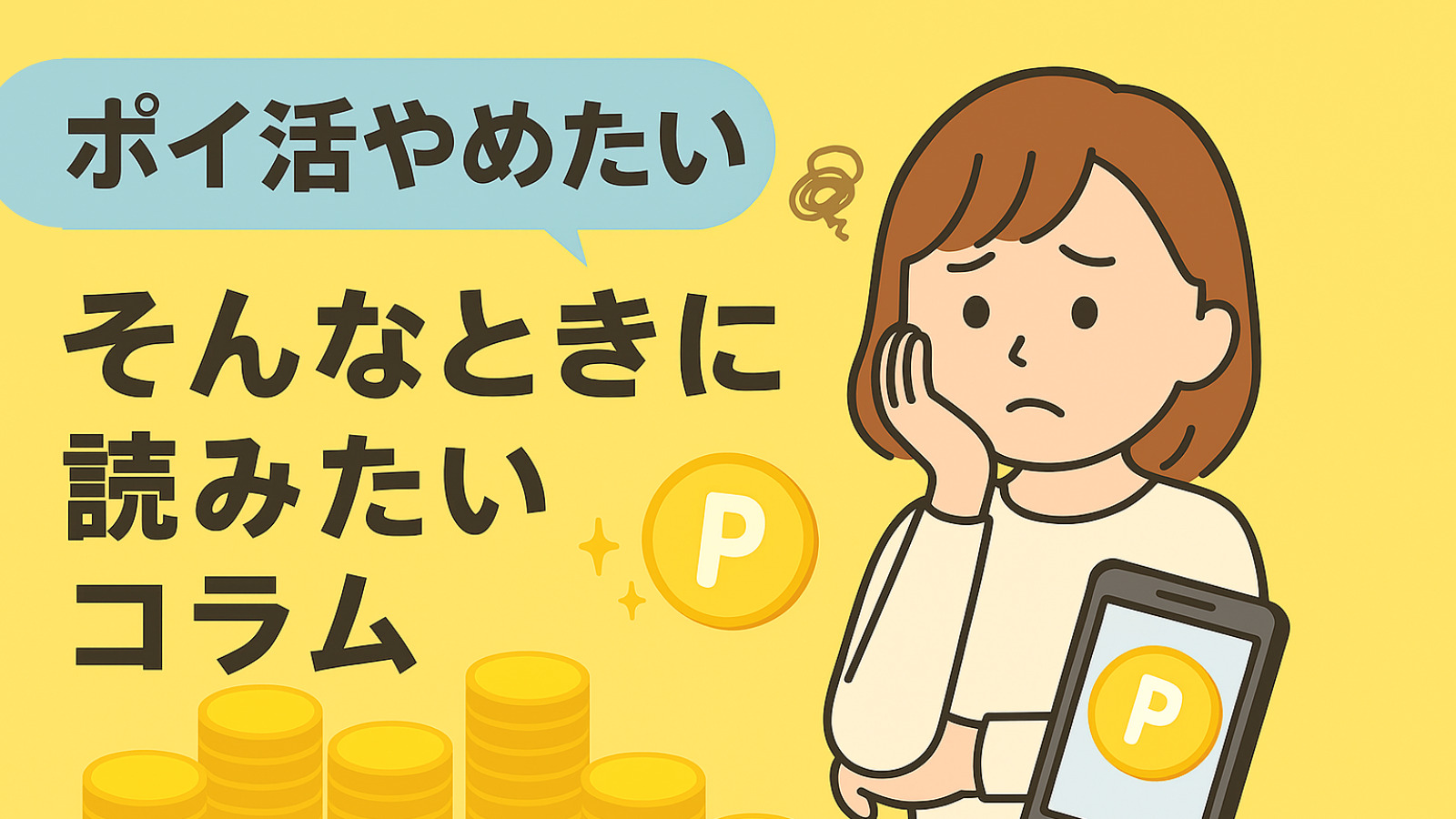 ポイ活やめたい…そんなときに読みたいコラム