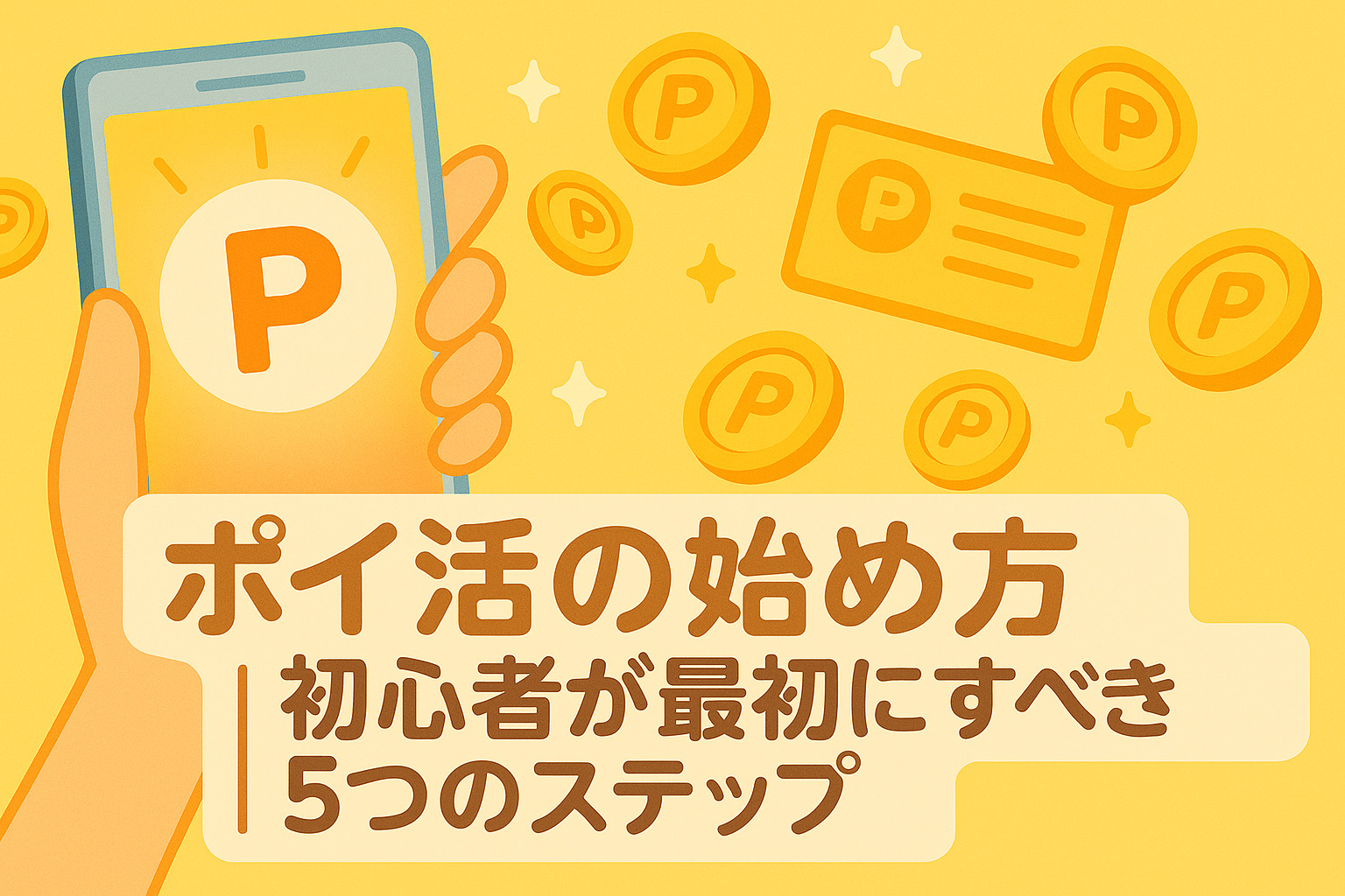 ポイ活の始め方｜初心者が最初にすべき5つのステップ