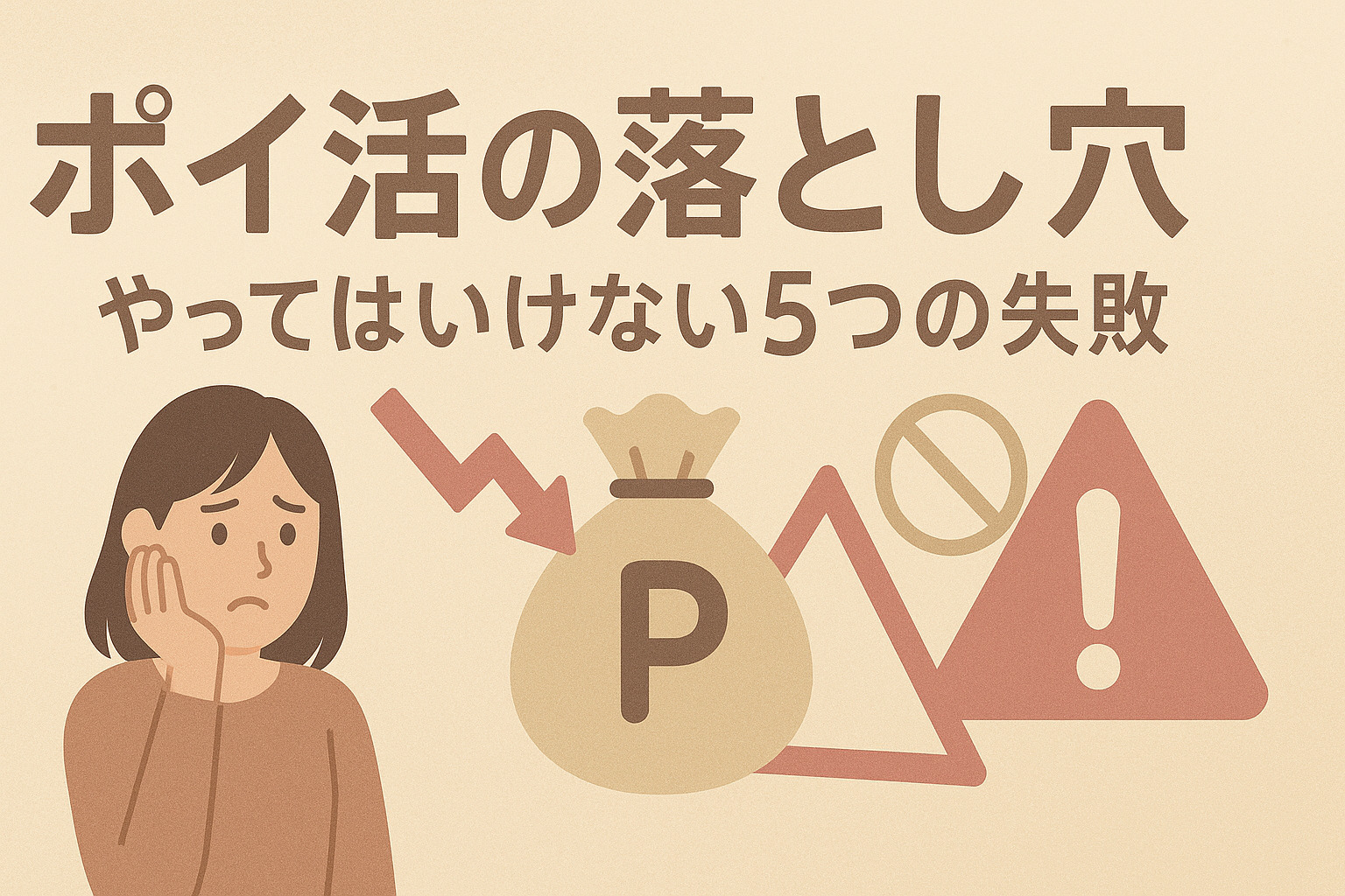 ポイ活の落とし穴｜やってはいけない5つの失敗
