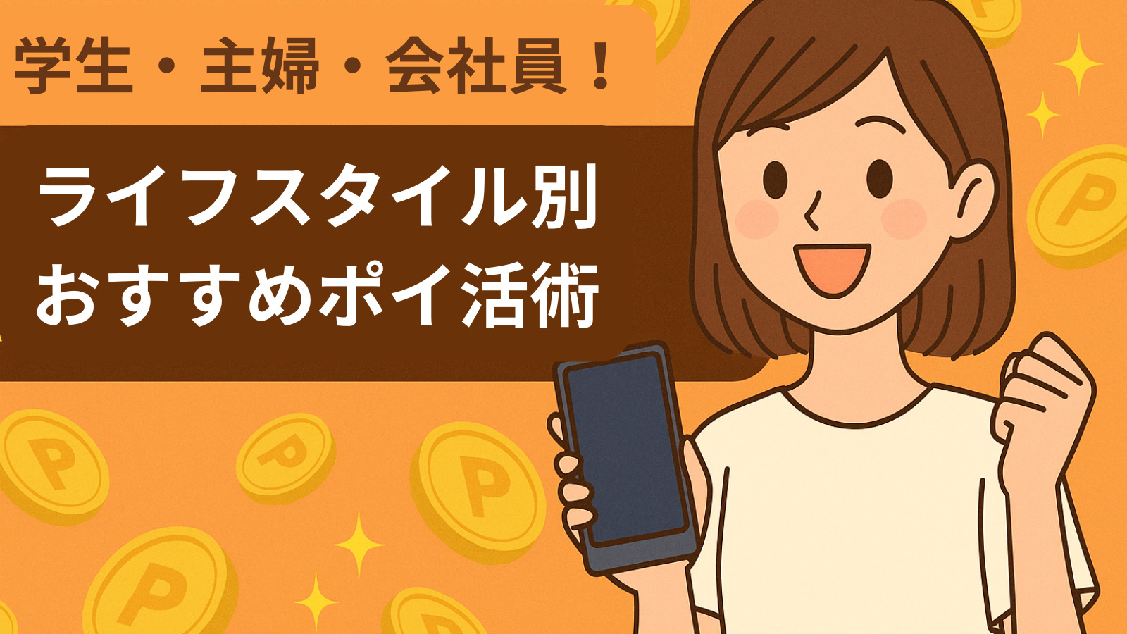 学生・主婦・会社員！ライフスタイル別おすすめポイ活術