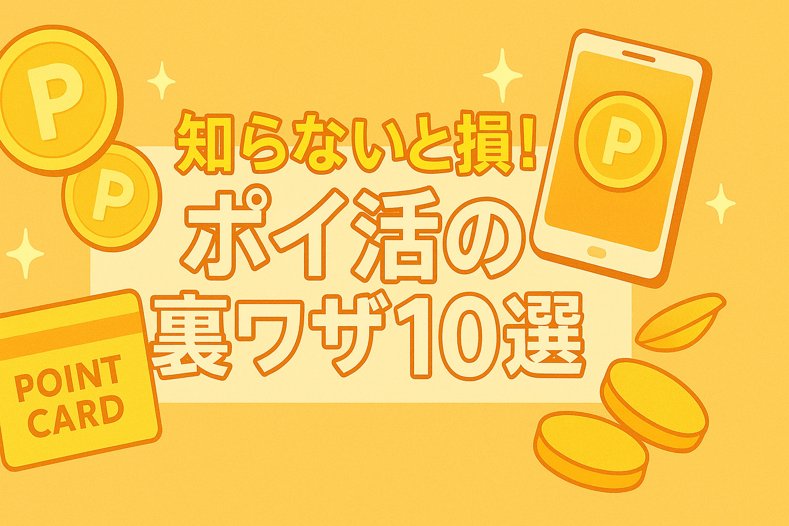 知らないと損！ポイ活の裏ワザ10選