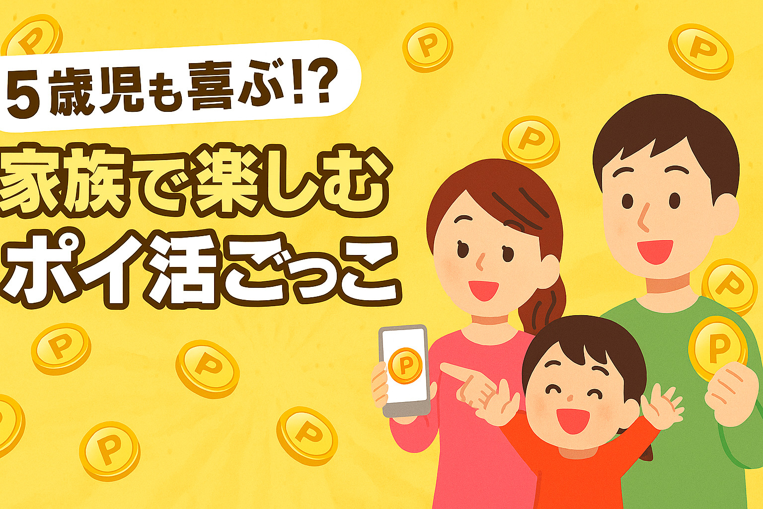 5歳児も喜ぶ!? 家族で楽しむ「ポイ活ごっこ」